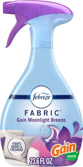 Febreze Fabric Spray, Air Freshener, Odor-Fighting Fabric Refresher, Couch and Linen Spray, Sneaker Balls Alternative, Multi-Use, Gain Moonlight Breeze Scent, 23.6 fl oz