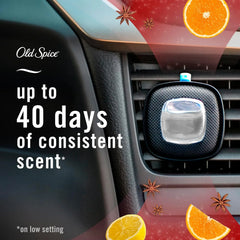 Febreze Odour-Fighting Auto Air Freshener, Car Vent Clip, Old Spice, 4ct