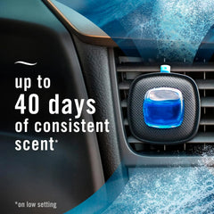 Febreze Car Ocean Scent Air Freshener Vent Clip, .07 oz. Car Vent Clip, Pack of 4