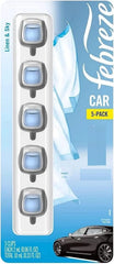 Febreze Air Freshener Car Vent Clips, Linen & Sky (5 Count)