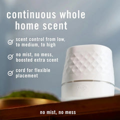 Febreze Plug Scent Booster Starter Kit – Air Freshener, Oil Diffuser, Continuous Scent Device, Includes 2 Gain Refills