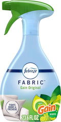 Febreze Fabric Spray Air Freshener, Odor-Fighting Fabric Refresher, Sneaker Balls Alternative, Couch Cleaner, Linen Spray, Multi-Use, Gain Original Scent, 23.6 fl oz